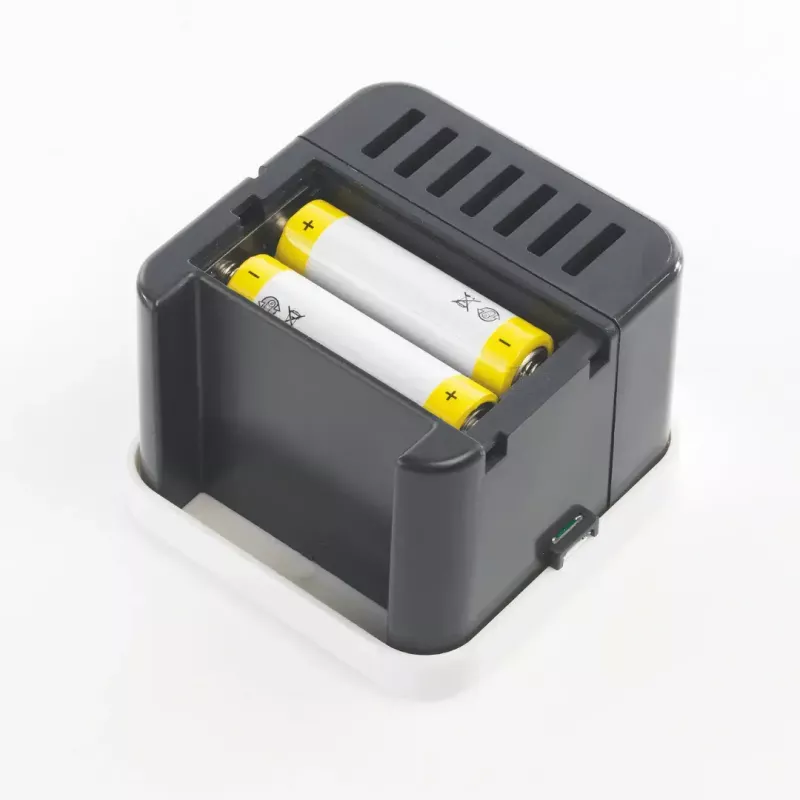 Aurustav aroomidifuusor Stylies ELARAhall kuni 25 m² — vahelduvvool / aku / USB, 2 h taimer, 1,3 W, 74×74×100 mm, hall