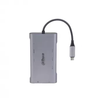 Dahua Technology 9-in-1 USB 3.1 USB-C dokkimisjaam: USB 3.0, HDMI, RJ45, VGA, SD/TF, PD