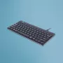 R-Go Tools Ergonoomiline klaviatuur R-Go Compact Break, kompaktne klaviatuur pausitarkvaraga, QWERTY (US), juhtmega, must
