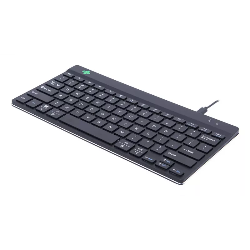 R-Go Tools Ergonoomiline klaviatuur R-Go Compact Break, kompaktne klaviatuur pausitarkvaraga, QWERTY (US), juhtmega, must