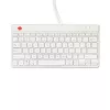 R-Go Tools ergonoomiline klaviatuur R-Go Compact Break, kompaktne klaviatuur koos pausitarkvaraga, QWERTY (US), juhtmega, valge