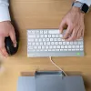 R-Go Tools ergonoomiline klaviatuur R-Go Compact Break, kompaktne klaviatuur koos pausitarkvaraga, QWERTY (US), juhtmega, valge