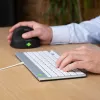R-Go Tools ergonoomiline klaviatuur R-Go Compact Break, kompaktne klaviatuur koos pausitarkvaraga, QWERTY (US), juhtmega, valge