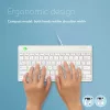 R-Go Tools ergonoomiline klaviatuur R-Go Compact Break, kompaktne klaviatuur koos pausitarkvaraga, QWERTY (US), juhtmega, valge