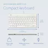 R-Go Tools ergonoomiline klaviatuur R-Go Compact Break, kompaktne klaviatuur koos pausitarkvaraga, QWERTY (US), juhtmega, valge
