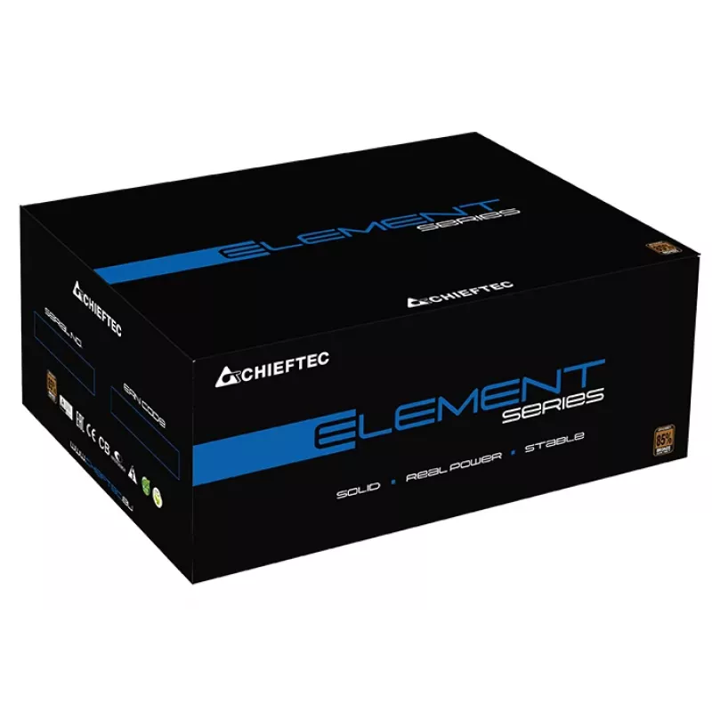 Chieftec ELP-600S toiteplokk 600 W 20+4 pin ATX PS/2 Must