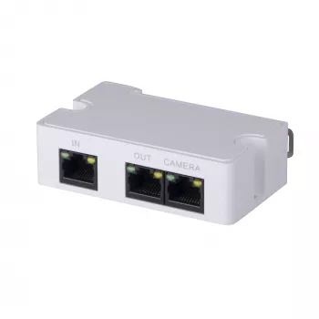 Võrgusaatja DAHUA PFT1300, 10/100 Mbps, kuni 300 m, IEEE 802.3af/at, 79×52×23 mm, 3 W, valge