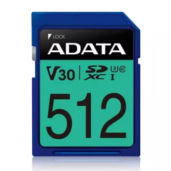 Flash Memory ADATA 512 GB SDXC UHS-I Class 10 ASDX512GUI3V30S-R
