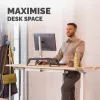 Fellowes arvutimonitori alus 3 kõrguse reguleerimisega - Hana LT monitori tõstuk - ergonoomiline reguleeritav monitori alus arvutitele - max kaal 22,6 kg - must