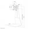 Neomounts FPMA-D800 monitorialus 10–27 tolli, vabalt seisev, 10 kg, 25,4 cm (10 tolli), 68,6 cm (27 tolli), 100 x 100 mm, hõbedane