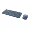 Trust Lyra klaviatuur, hiir kaasas, kontor, RF-juhtmevaba + Bluetooth, QWERTY, USA inglise keel, sinine