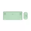 Trust Lyra klaviatuur hiirega Office RF Wireless + Bluetooth QWERTY USA inglise Roheline