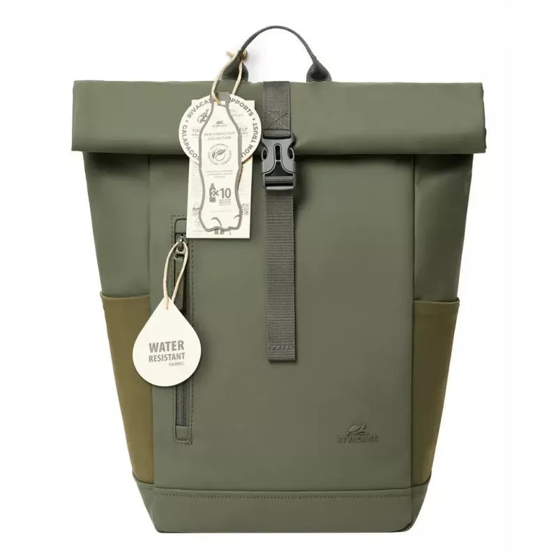 Reisiseljakott Rivacase Eden Oliiv PU-nahk Polüester rPET 250x160x430mm