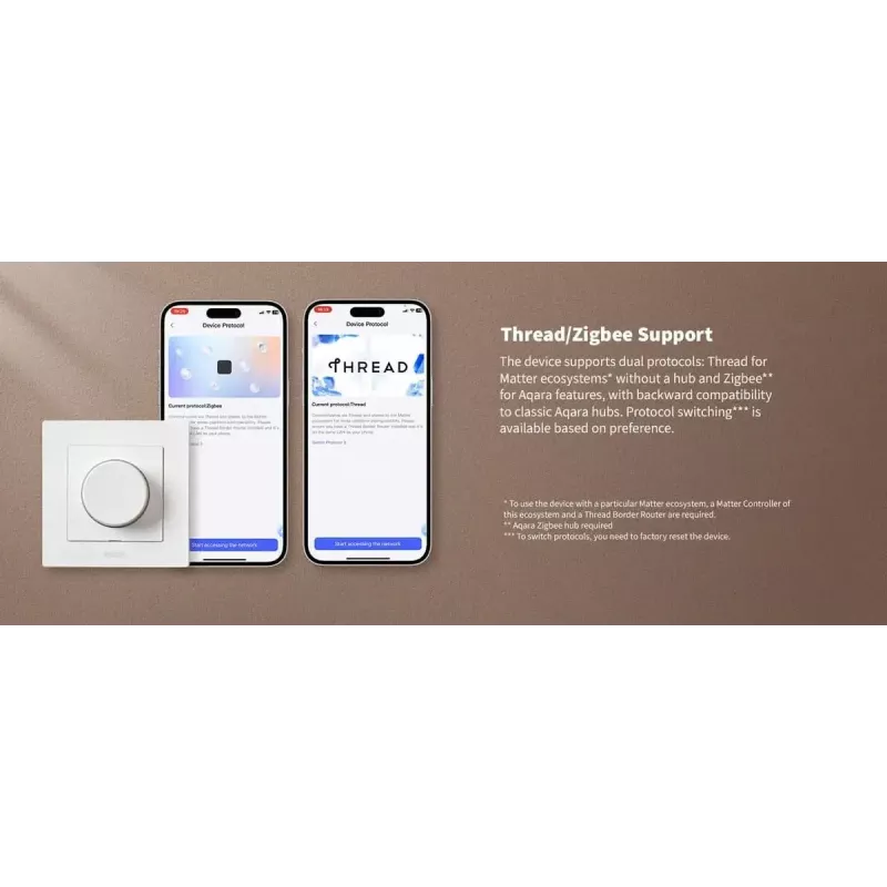 Aqara Dimmer Switch H2 EU Valge lüliti Aqara KD-R01D