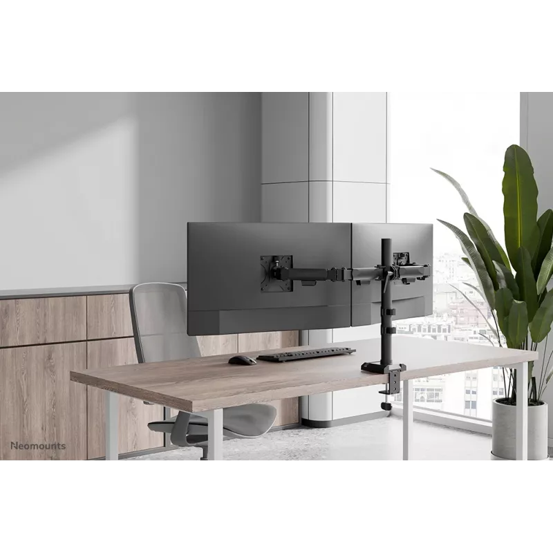 Neomounts DS60-600BL2 monitori käepide 10-32 tolli - Quick-fix - 180°-stopp