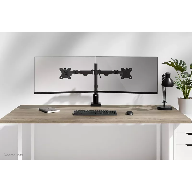Neomounts DS60-600BL2 monitori käepide 10-32 tolli - Quick-fix - 180°-stopp