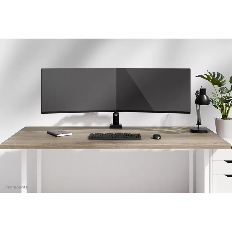 Neomounts DS60-600BL2 monitori käepide 10-32 tolli - Quick-fix - 180°-stopp