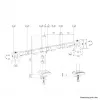 Neomounts DS60-600BL2 monitori käepide 10-32 tolli - Quick-fix - 180°-stopp