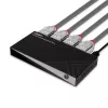 Lindy 3 pordiga HDMI 8K60 lüliti HDMI USB Micro-USB Must 4320p 48 Gbit/s