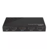 Lindy 3 pordiga HDMI 8K60 lüliti HDMI USB Micro-USB Must 4320p 48 Gbit/s