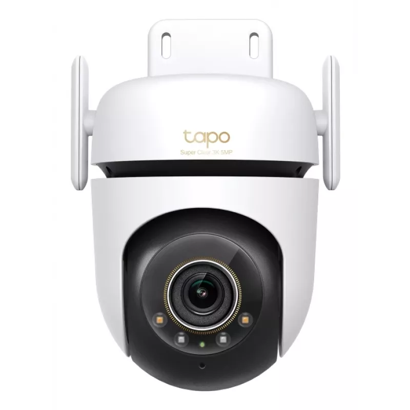 TP-Link välispanoraam-/kallutusega turvakaamera Wi-Fi kaudu SPETS: 3K 5MP (2880x1620), 2,4 GHz, 2 × välisantenni, 1 × Ethernet-port, horisontaalne 360°