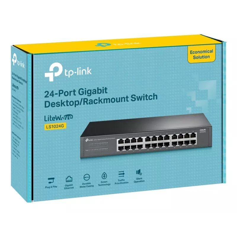 TP-Link LS1024G võrgulüliti Haldamata Gigabit Ethernet (10/100/1000) Must