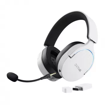 Trust GXT 491W FAYZO Peakomplekt Juhtmega ja juhtmevaba Peapael Mängimine USB USB-C Bluetooth Must, Valge