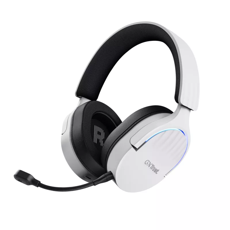 Trust GXT 491W FAYZO Peakomplekt Juhtmega ja juhtmevaba Peapael Mängimine USB USB-C Bluetooth Must, Valge