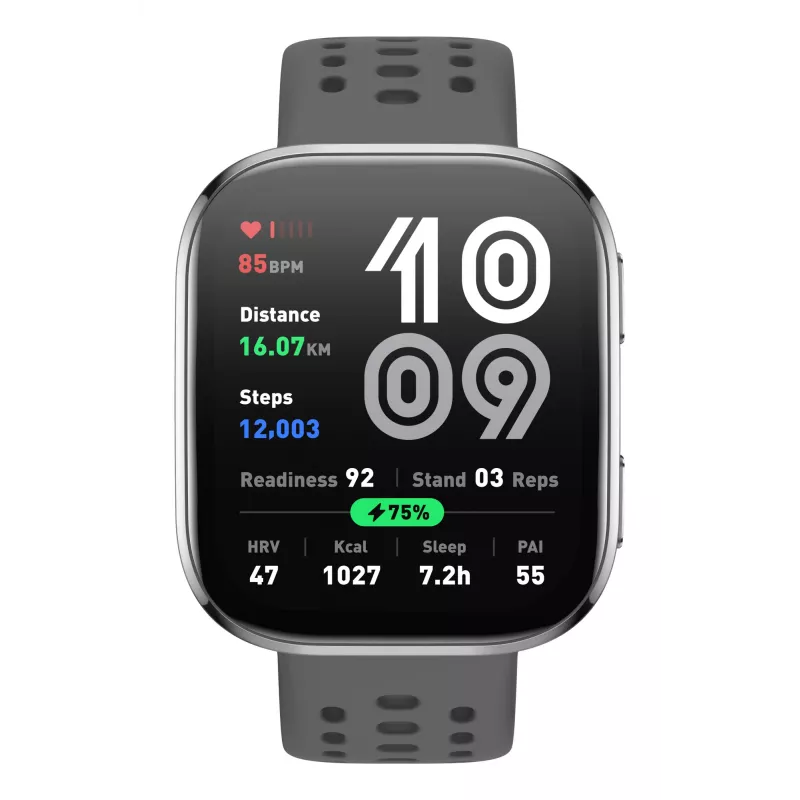 Amazfit Bip 6 Charcoal, 5 cm (1.97 tolli), AMOLED, puuteekraan, 512 GB, GPS, 27.9 g