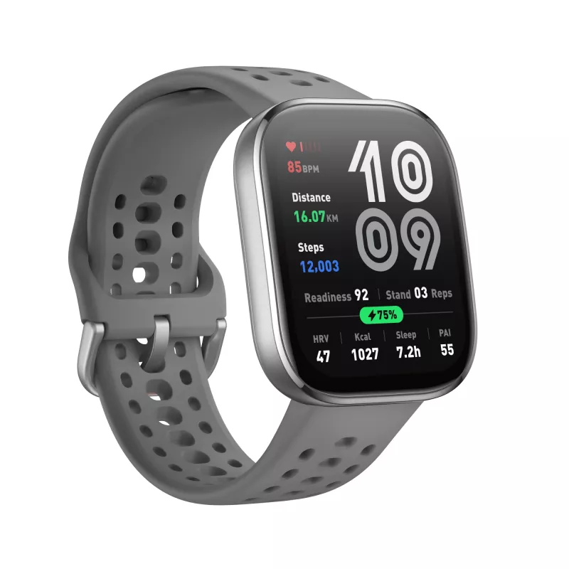 Amazfit Bip 6 Charcoal, 5 cm (1.97 tolli), AMOLED, puuteekraan, 512 GB, GPS, 27.9 g