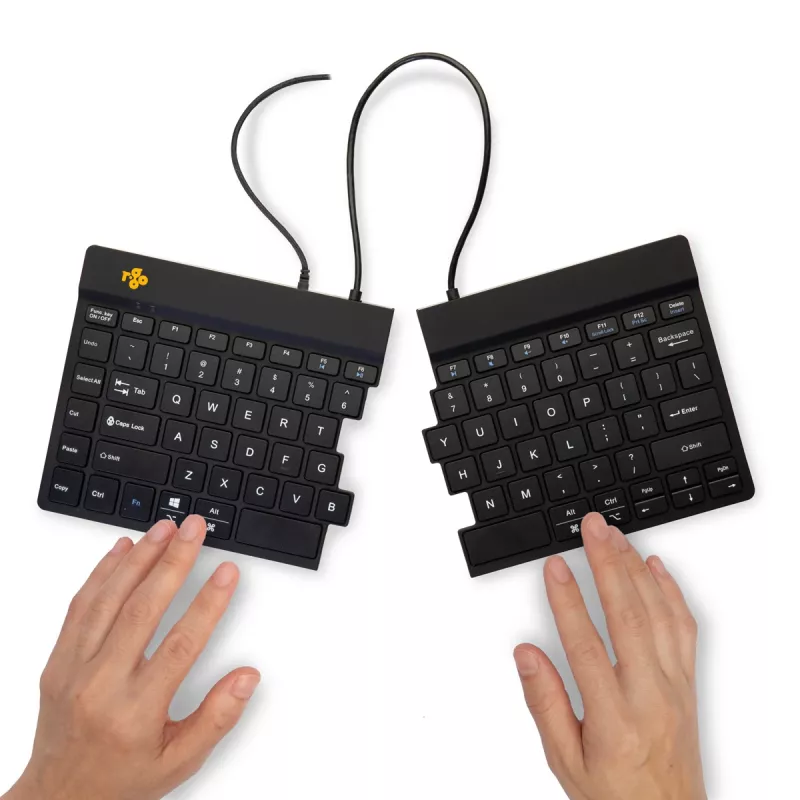 R-Go Tools Ergonomic klaviatuur R-Go Split Break v2 with break software, ergonomic split klaviatuur, QWERTY (US), Wired, Must