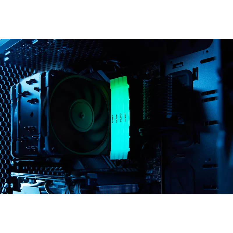 DIMM DDR4 16GB (2x8GB) Kingston FURY 3200MT/s 288-kontaktiline CL16 1.35V RGB-jahutusradiaatoriga