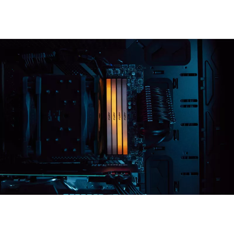 DIMM DDR4 16GB (2x8GB) Kingston FURY 3200MT/s 288-kontaktiline CL16 1.35V RGB-jahutusradiaatoriga