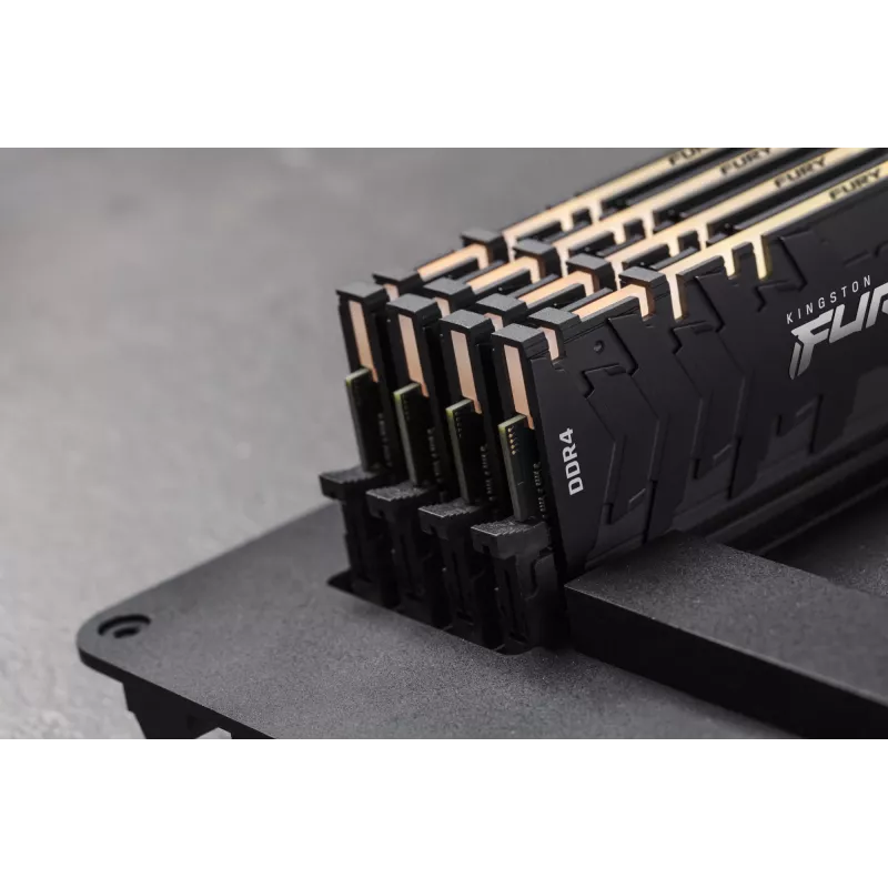 DIMM DDR4 16GB (2x8GB) Kingston FURY 3200MT/s 288-kontaktiline CL16 1.35V RGB-jahutusradiaatoriga