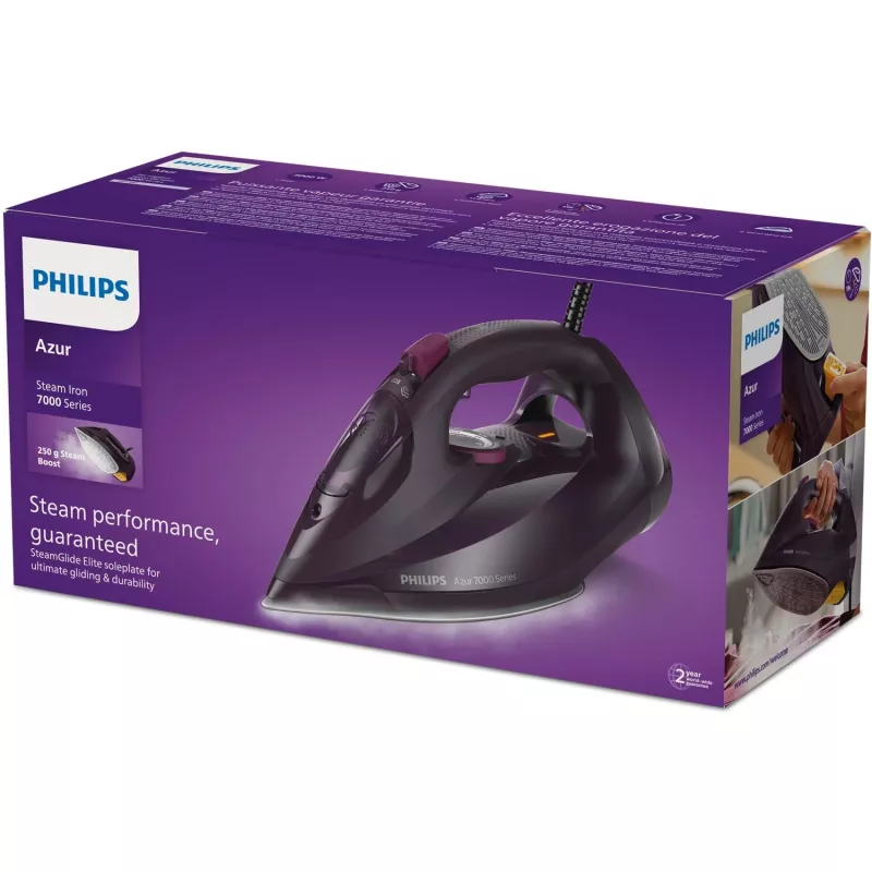 Philips 7000 seeria DST7061/30 triikraud Aurutriikraud SteamGlide Elite tallaga 3000 W Lilla