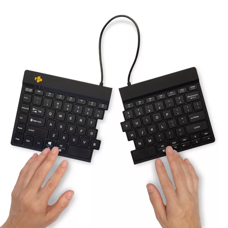 R-Go Tools Ergonomic klaviatuur R-Go Split Break with break software, ergonomic split klaviatuur, QWERTY (US), Bluetooth, Must