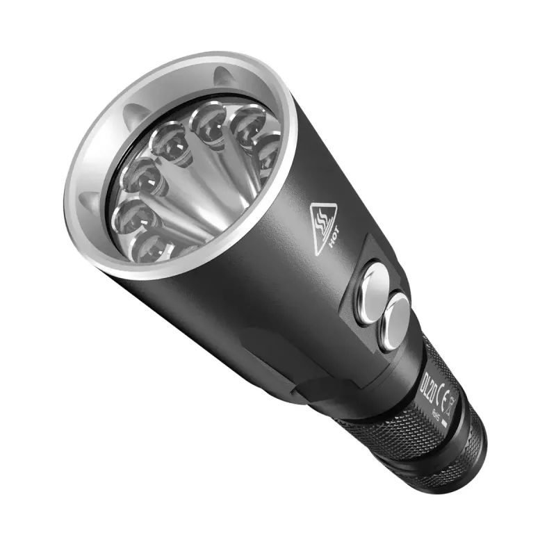Käsilamp Nitecore DL20 LED 1000 lm, 9 h aku kestvus, must, 135,5 g