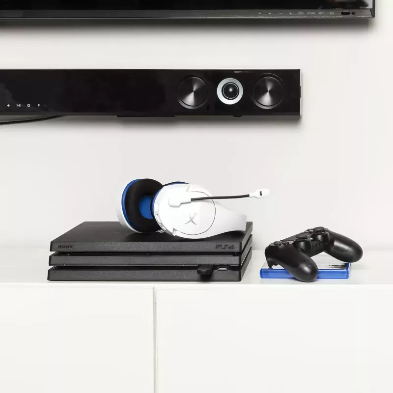 HyperX Cloud Stinger Core - Juhtmevaba mänguri peakomplekt (valge-sinine) - PS5-PS4