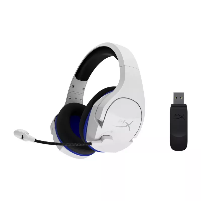 HyperX Cloud Stinger Core - Juhtmevaba mänguri peakomplekt (valge-sinine) - PS5-PS4