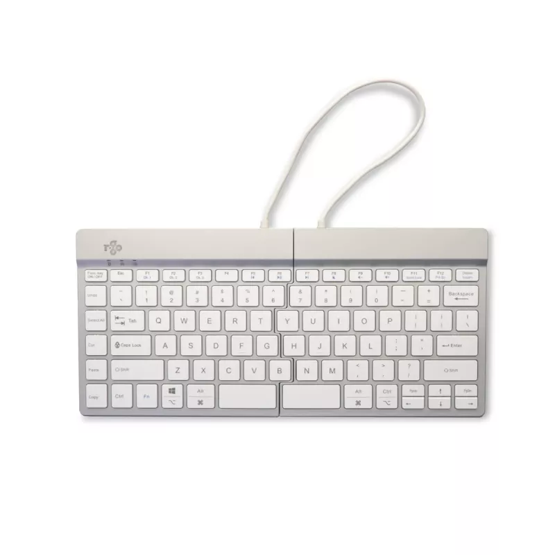 R-Go Tools Ergonoomiline klaviatuur R-Go Split Break koos pausitarkvaraga, ergonoomiline poolitatud klaviatuur, QWERTY (US), Bluetooth, valge