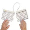 R-Go Tools Ergonoomiline klaviatuur R-Go Split Break koos pausitarkvaraga, ergonoomiline poolitatud klaviatuur, QWERTY (US), Bluetooth, valge