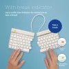 R-Go Tools Ergonoomiline klaviatuur R-Go Split Break koos pausitarkvaraga, ergonoomiline poolitatud klaviatuur, QWERTY (US), Bluetooth, valge