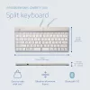 R-Go Tools Ergonoomiline klaviatuur R-Go Split Break koos pausitarkvaraga, ergonoomiline poolitatud klaviatuur, QWERTY (US), Bluetooth, valge