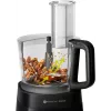 Philips Viva Collection HR7510/10 kompaktne köögikombain, mille kausi maht on 2,1 L ja võimsus 800 W. Sellel on elegantne must disain ja pöördnupp.
