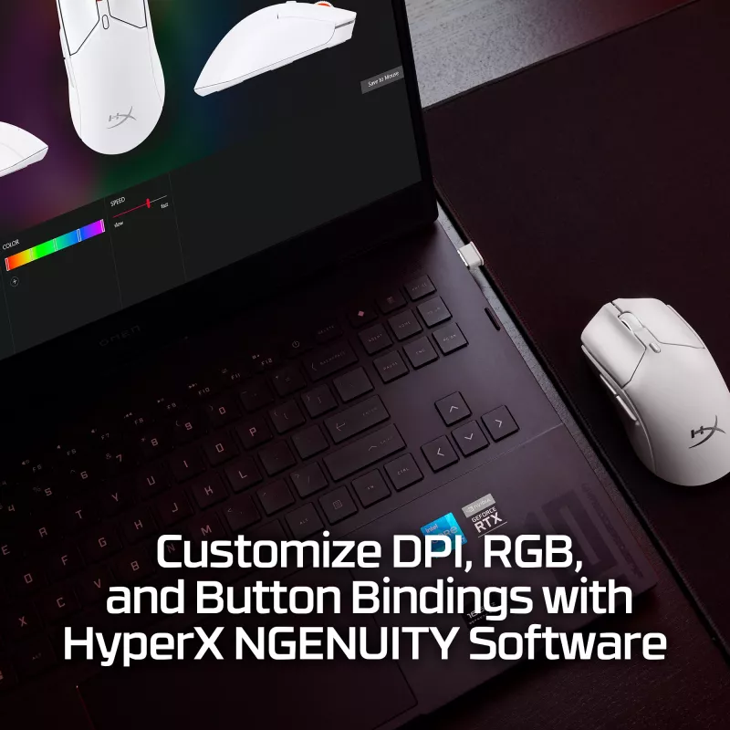 HyperX Pulsefire Haste 2 Mini - juhtmevaba mängurihiir (valge)