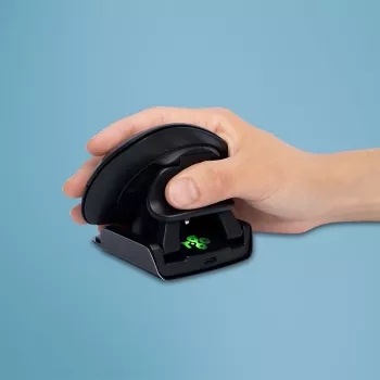 R-Go Tools Ergonoomiline hiir R-Go Twister, pausitarkvaraga, mõlemakäeline hiir mõlemale käele, kokkupandav, Bluetooth ja juhtmega