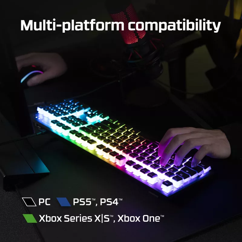 HyperX Alloy Origins Core – mehaaniline mänguriklaviatuur – HX Blue (USA paigutus)
