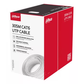 Dahua Technology PFM920I-6UN-C-V2 võrgukaabel Valge 305 m Cat6 U/UTP (UTP)