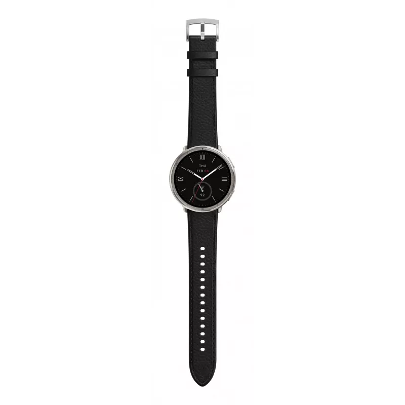 Amazfit W2433EU1N nutikell / spordikell 3,35 cm (1,32 tolli) AMOLED Digitaalne 466 x 466 pikslit Puutetundlik Hõbedane