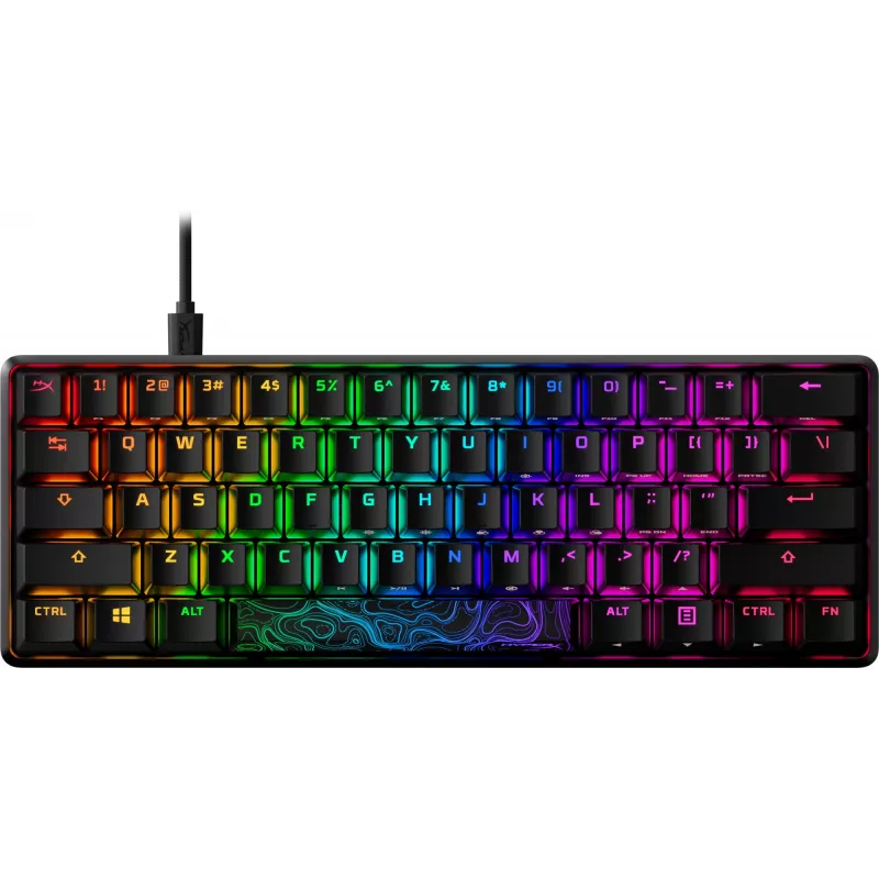 HyperX Alloy Origins 60 - mehaaniline mänguklaviatuur - HX Red (US paigutus)